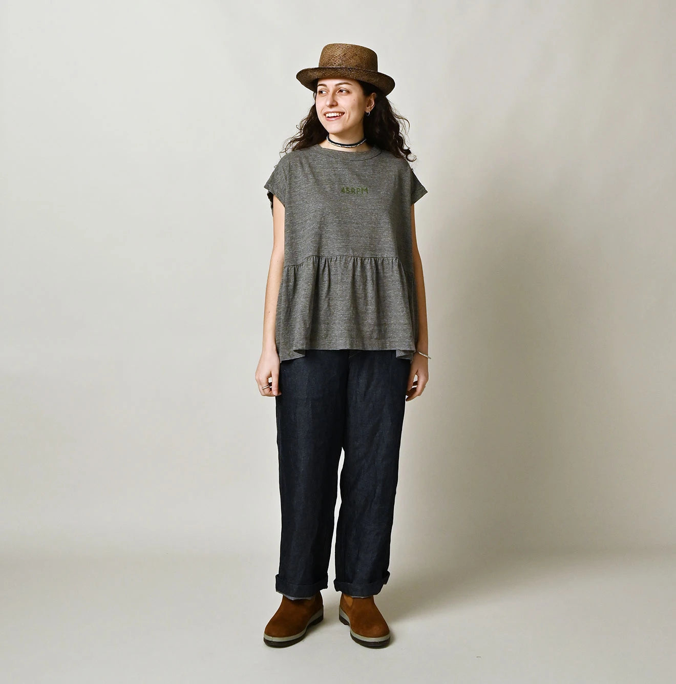 45R Piccologo Gathered M-Camisole (Top-Dyed) - Image 2