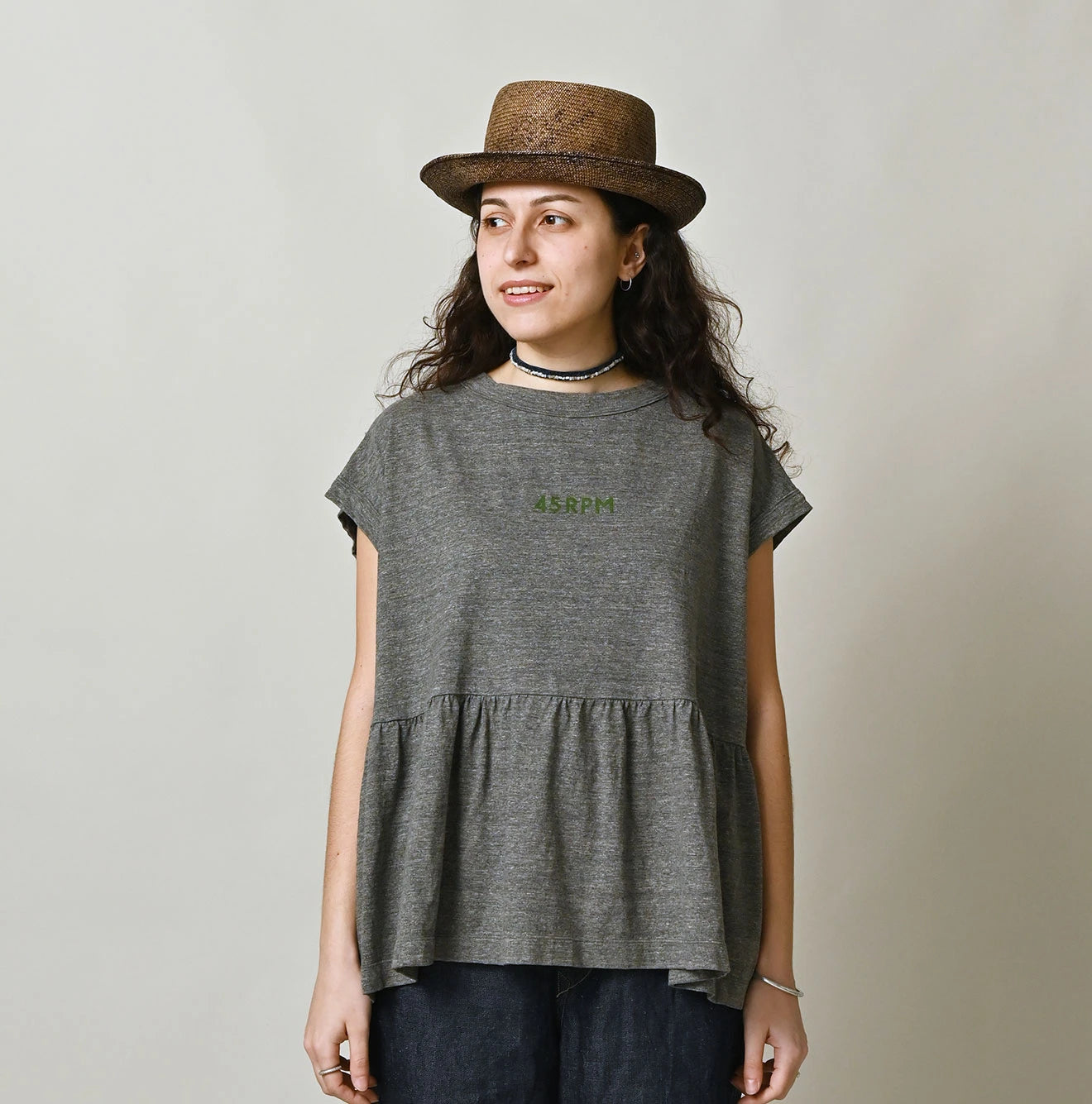 45R Piccologo Gathered M-Camisole (Top-Dyed) - Image 3