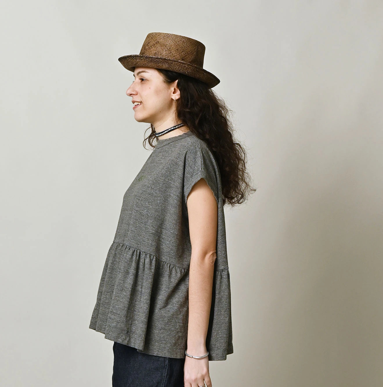 45R Piccologo Gathered M-Camisole (Top-Dyed) - Image 4