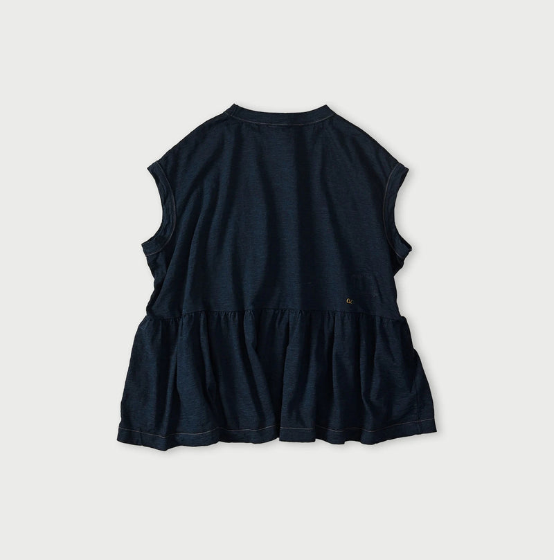 45R Indigo Piccologo Gathered M-Camisole - Image 12
