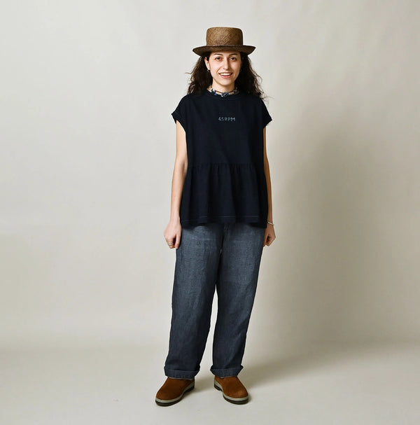45R Indigo Piccologo Gathered M-Camisole