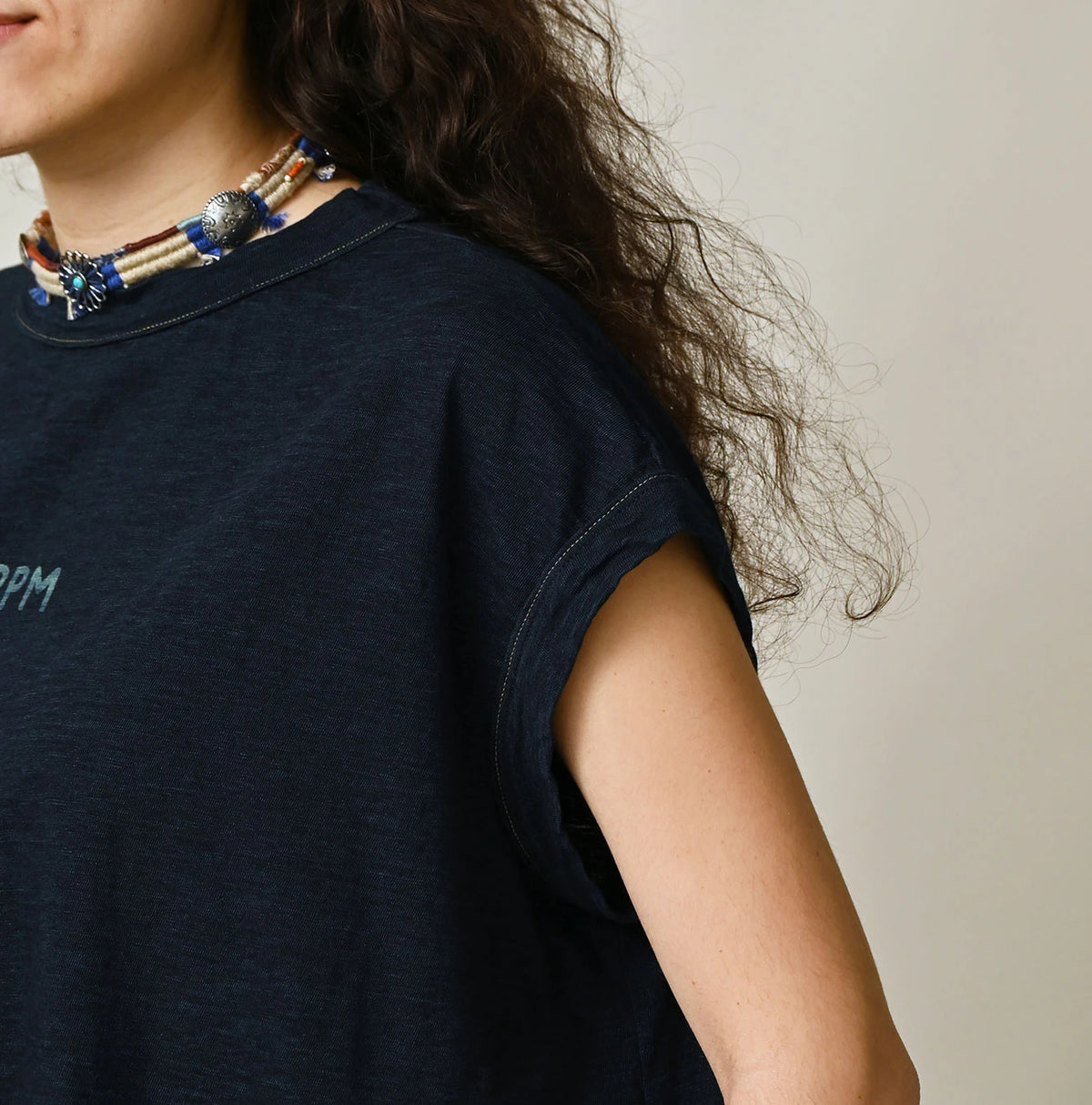 45R Indigo Piccologo Gathered M-Camisole