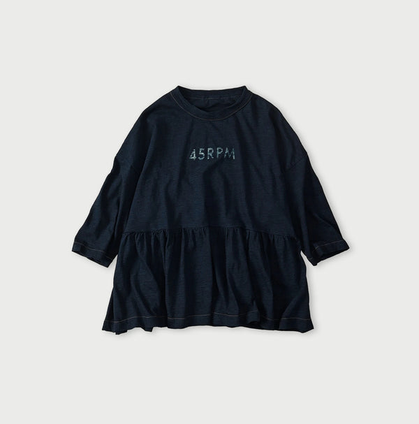 45R Indigo Futura Logo T-shirt