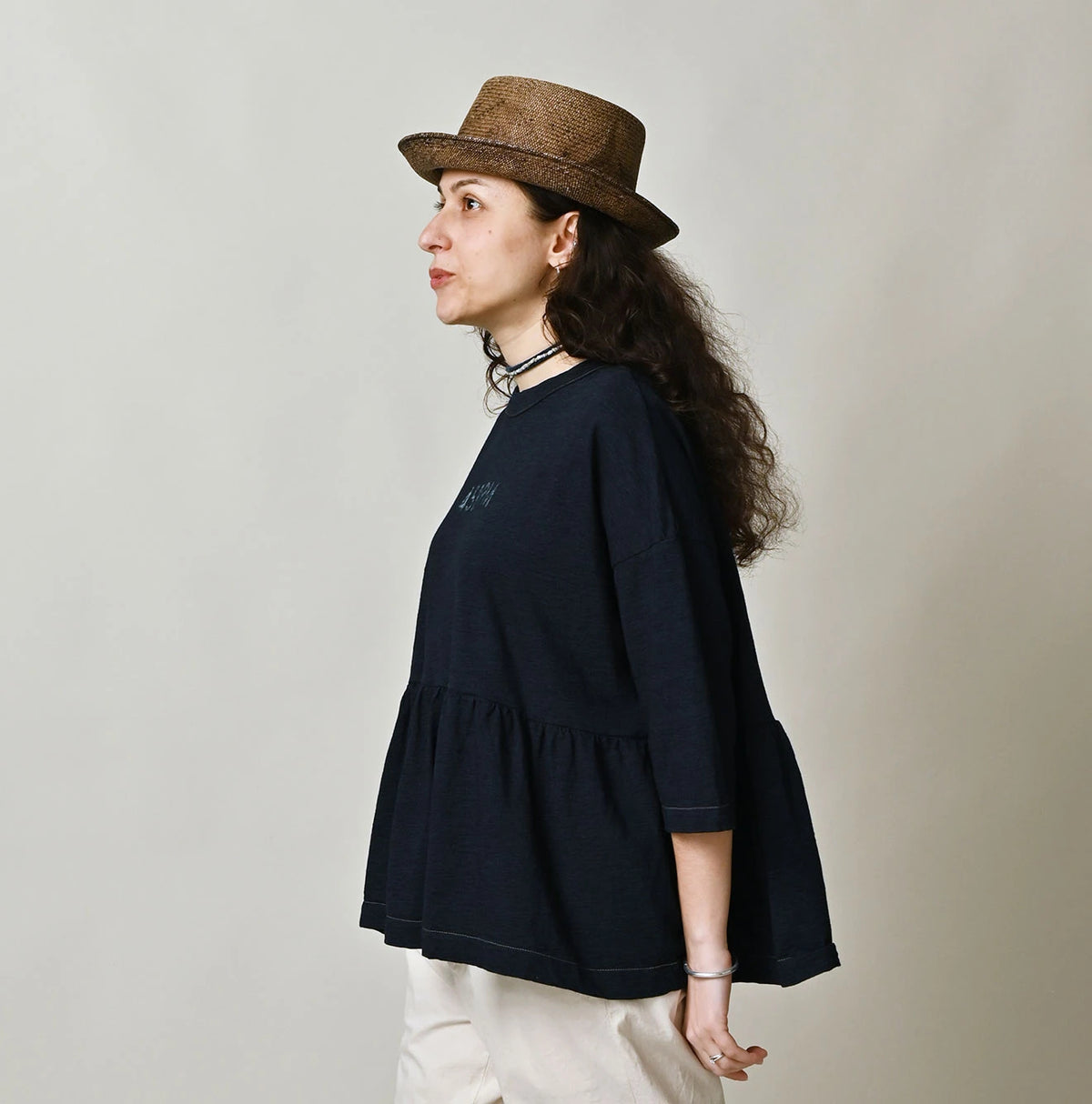 45R Indigo Futura Logo T-shirt