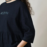 45R Indigo Futura Logo T-shirt