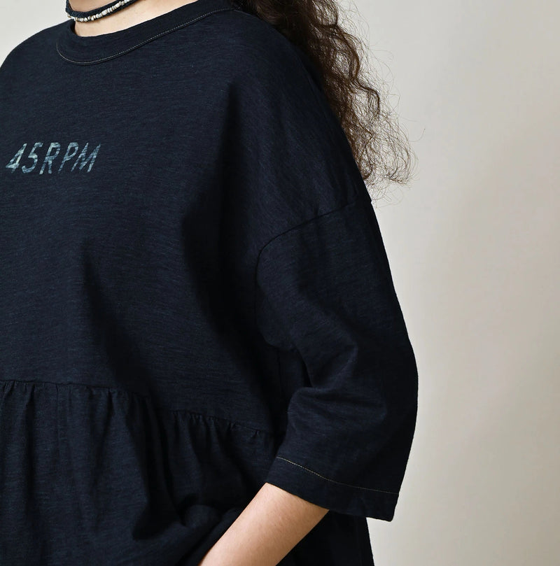 45R Indigo Futura Logo T-shirt - Image 8
