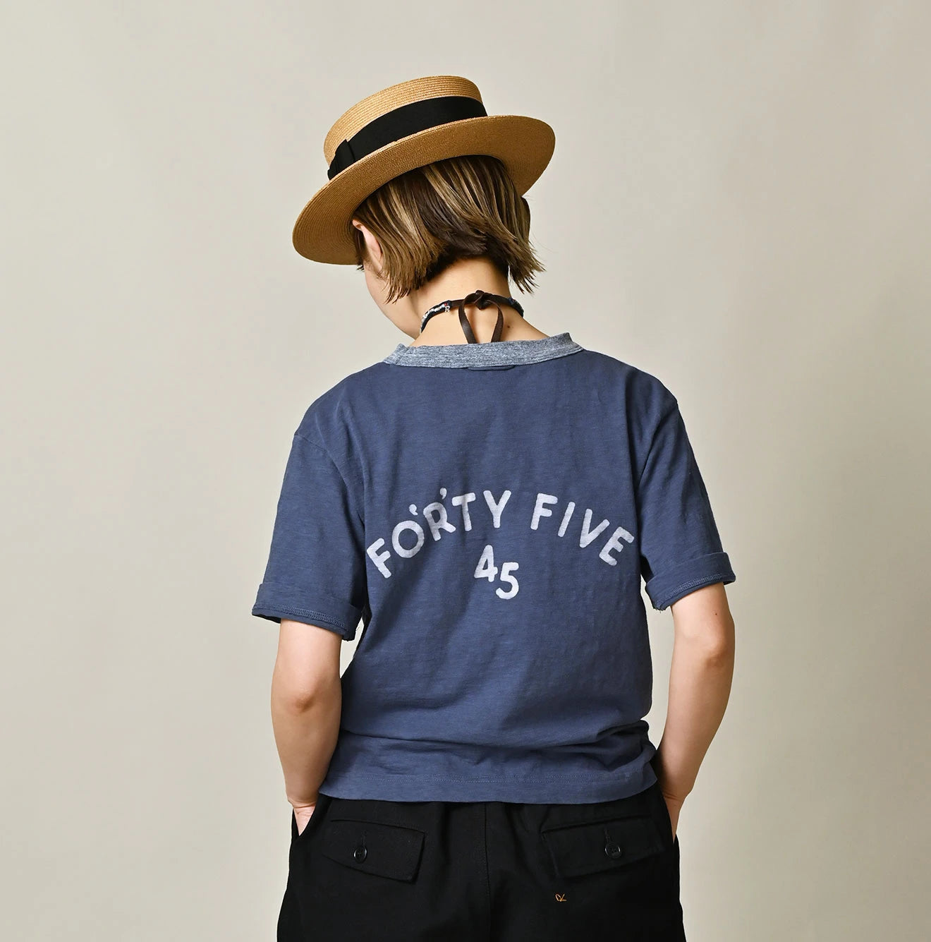 美品✨エンフォルド　KNIT CLERIC SHIRT 2024AW 38 Cleric Arch Logo T-shirt | 45R Official Online Store – 45R GLOBAL