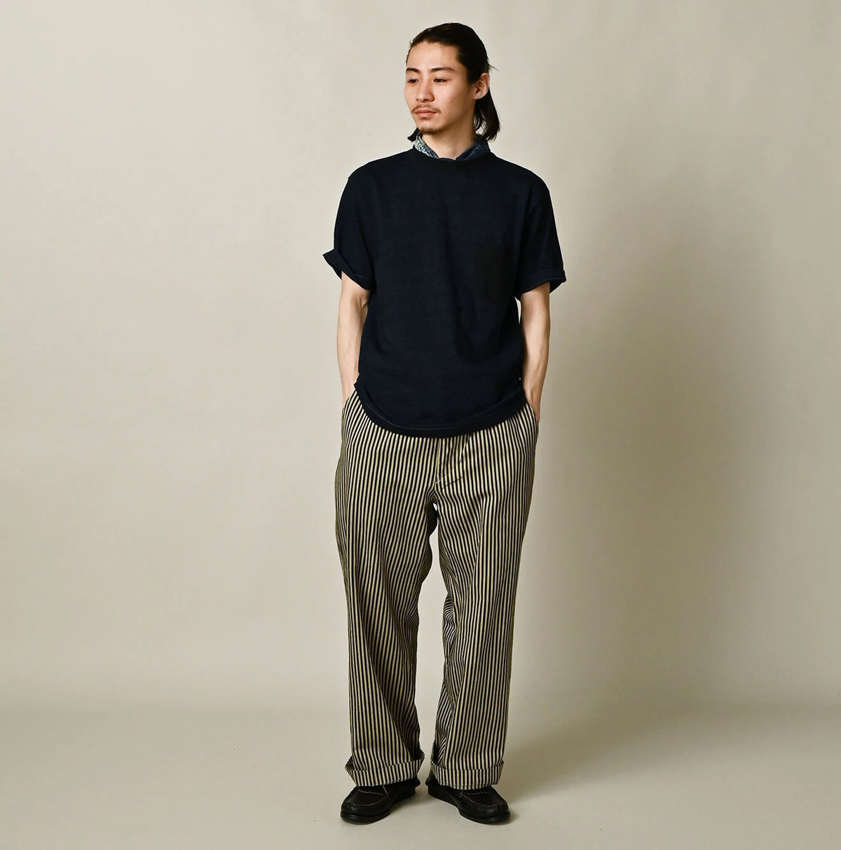 45R Indigo Cleric Arch Logo T-shirt