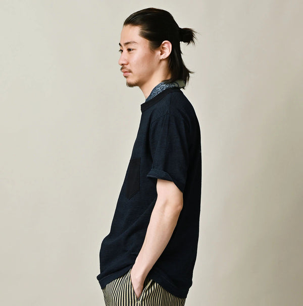 45R Indigo Cleric Arch Logo T-shirt