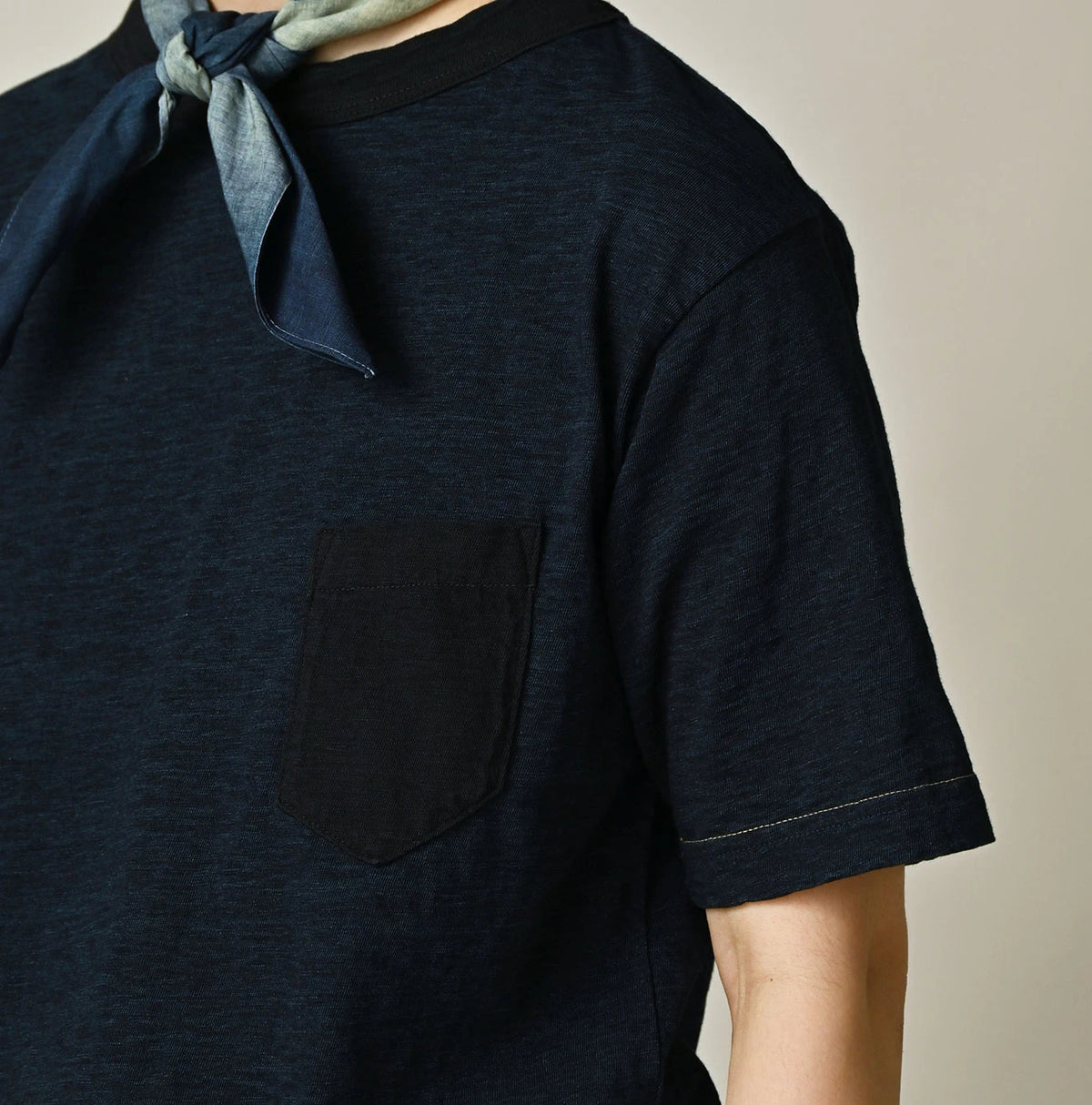 45R Indigo Cleric Arch Logo T-shirt