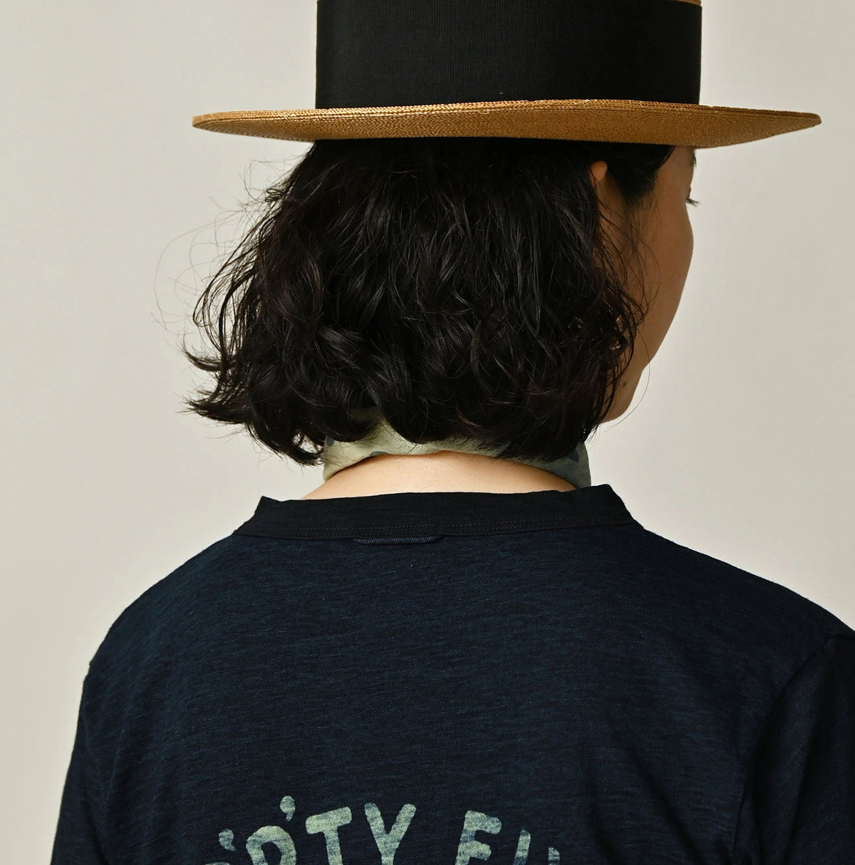 45R Indigo Cleric Arch Logo T-shirt