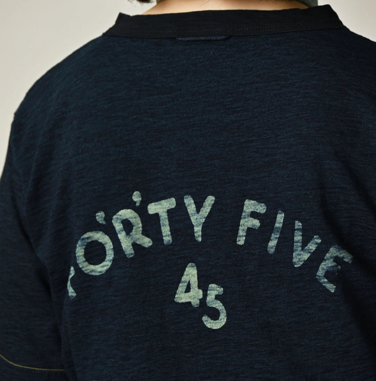 45R Indigo Cleric Arch Logo T-shirt - Image 13