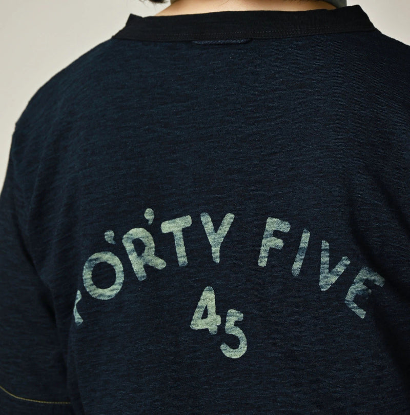 45R Indigo Cleric Arch Logo T-shirt - Image 13