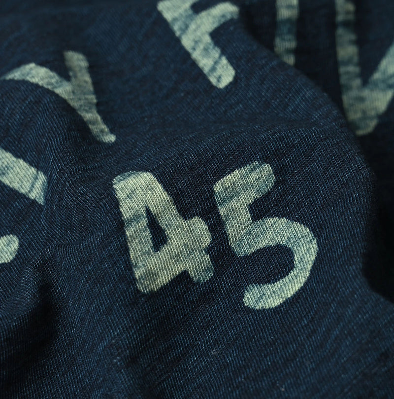 45R Indigo Cleric Arch Logo T-shirt - Image 19