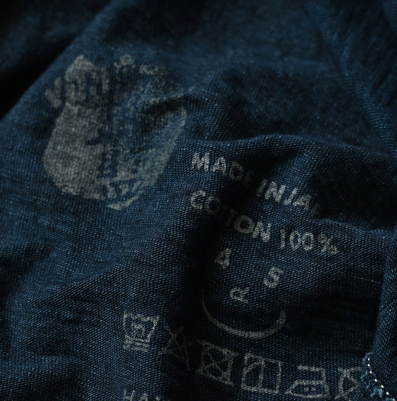 45R Indigo Cleric Arch Logo T-shirt