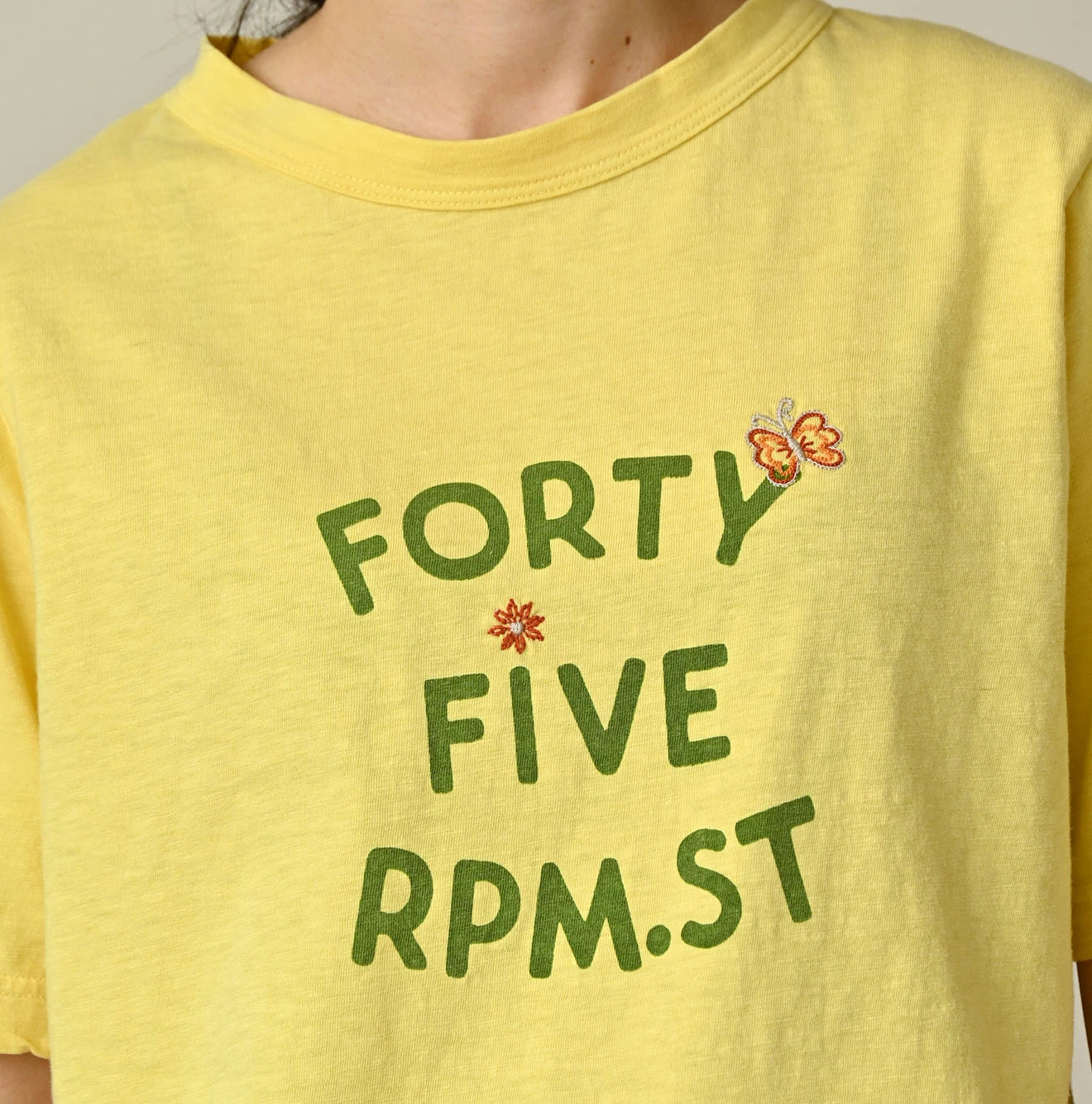 Swallowtail Butterfly Embroidery 908 T-shirt | 45R Official Online
