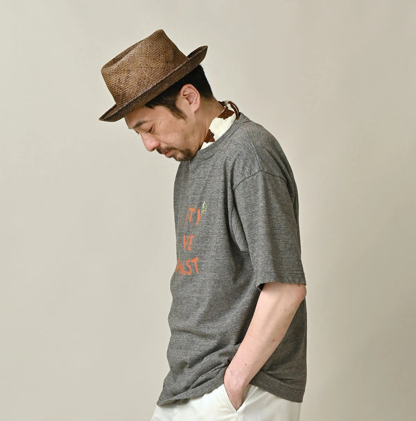 45R Swallowtail Butterfly Embroidery 908 T-shirt (Top-Dyed)