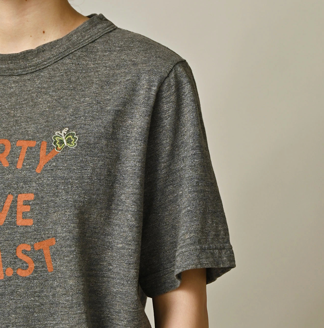 45R Swallowtail Butterfly Embroidery 908 T-shirt (Top-Dyed) - Image 12