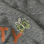 45R Swallowtail Butterfly Embroidery 908 T-shirt (Top-Dyed)