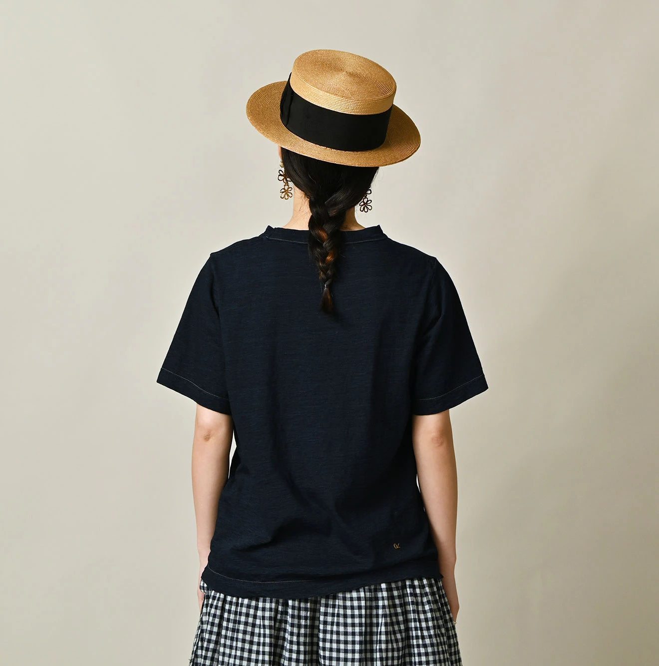45R Indigo Swallowtail Butterfly Embroidery 908 T-shirt - Image 6