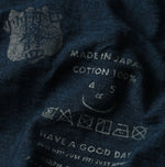 45R Indigo Swallowtail Butterfly Embroidery 908 T-shirt