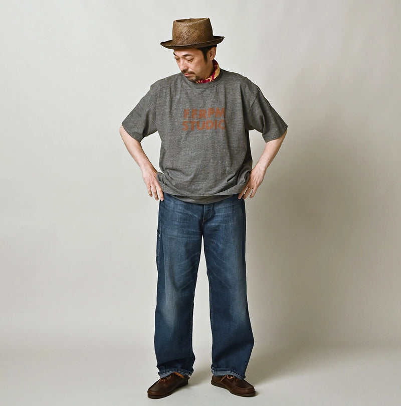45R Bold Logo 908 Ocean T-shirt (Top-Dyed) - Image 3