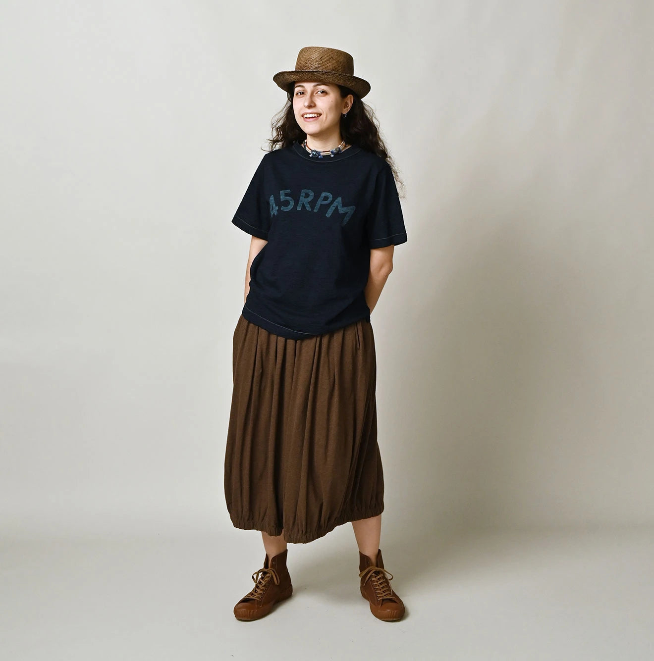 45R Indigo Big Logo 908 T-shirt - Image 2