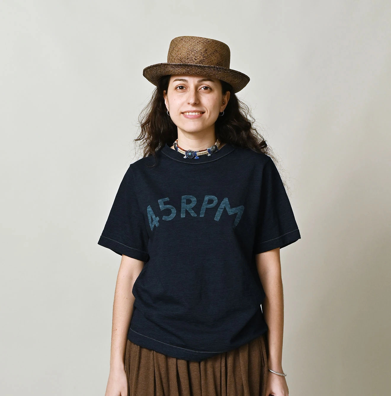 45R Indigo Big Logo 908 T-shirt - Image 4