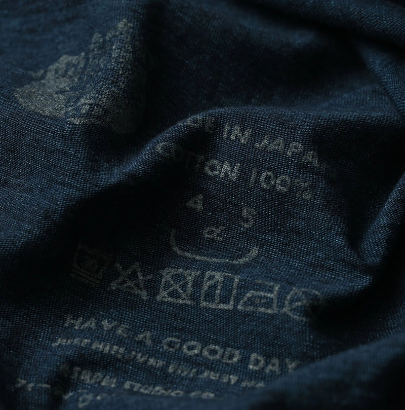 45R Indigo Big Logo 908 T-shirt - Image 20