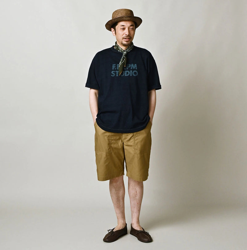 45R Indigo Bold Logo 908 Ocean T-shirt - Image 3