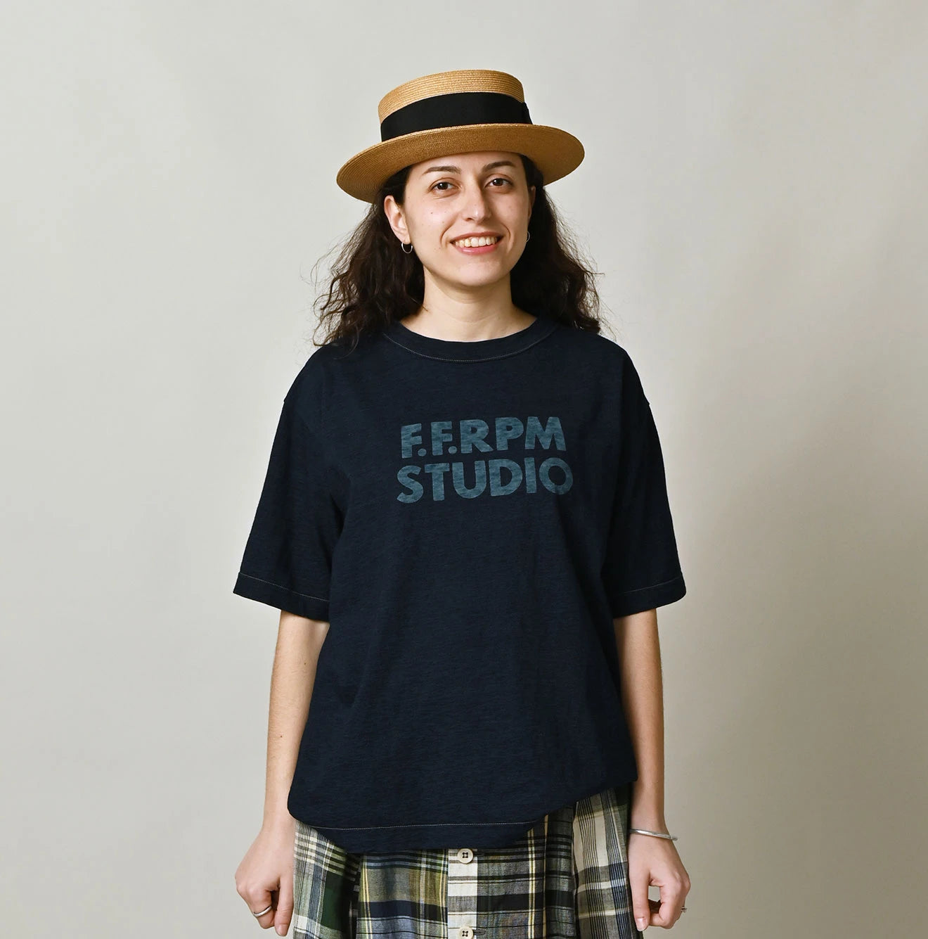 45r インディゴ908ポスターdeブル　Tシャツ 45R ポスターdeブルプリントの908 45星Tシャツ 3 インディゴ - メルカリ
