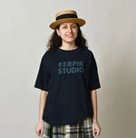 45R Indigo Bold Logo 908 Ocean T-shirt