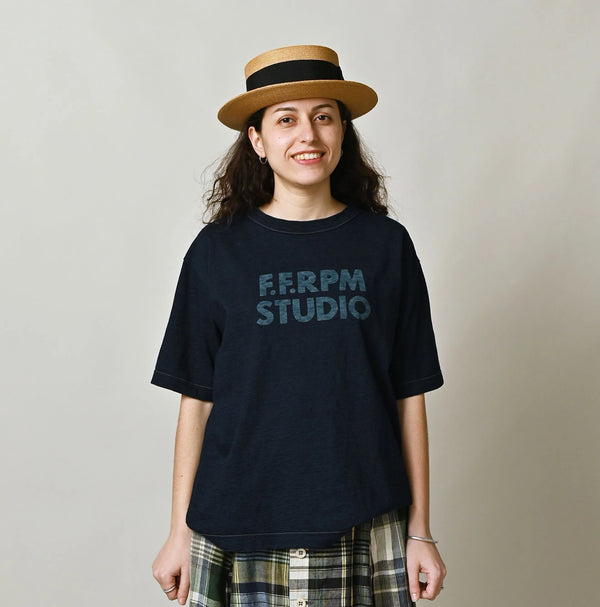45R Indigo Bold Logo 908 Ocean T-shirt