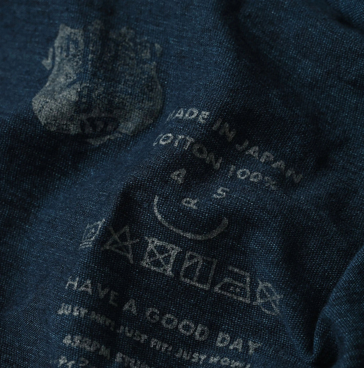 45R Indigo Bold Logo 908 Ocean T-shirt