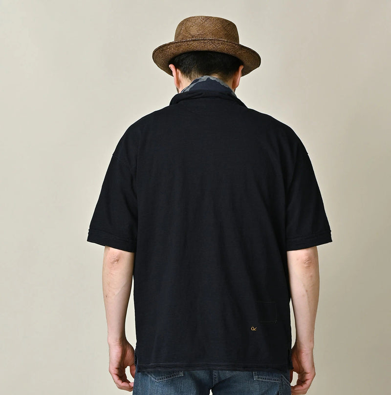 45R Indigo Tenjiku 908 Polo Shirt - Image 9