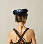 45R Indigo Gauze Floral Arashi Bandana