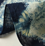 45R Indigo Gauze Floral Arashi Bandana