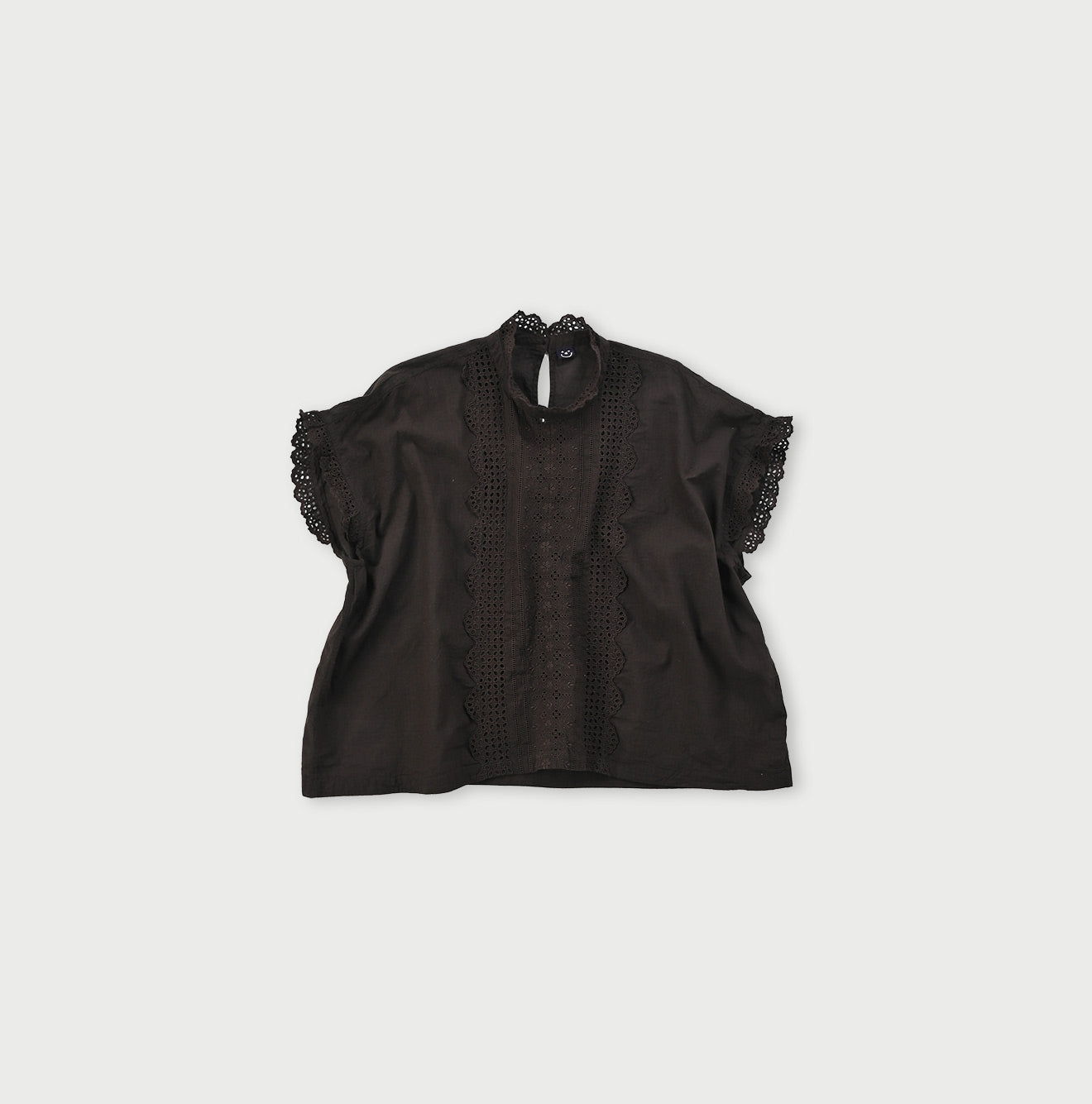 Feather Khadi Cutwork Frilled M-shirt