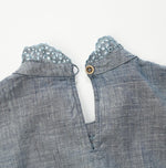 Ai Indigo Khadi Cutwork Frilled M-shirt - 45R by 45rpm studio