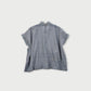 Ai Indigo Khadi Cutwork Frilled M-shirt