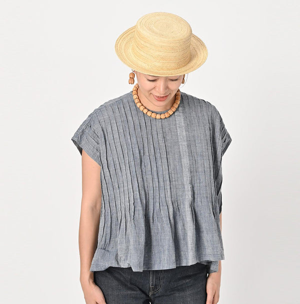 Ai Indigo Khadi Tuck M-shirt - 45R by 45rpm studio