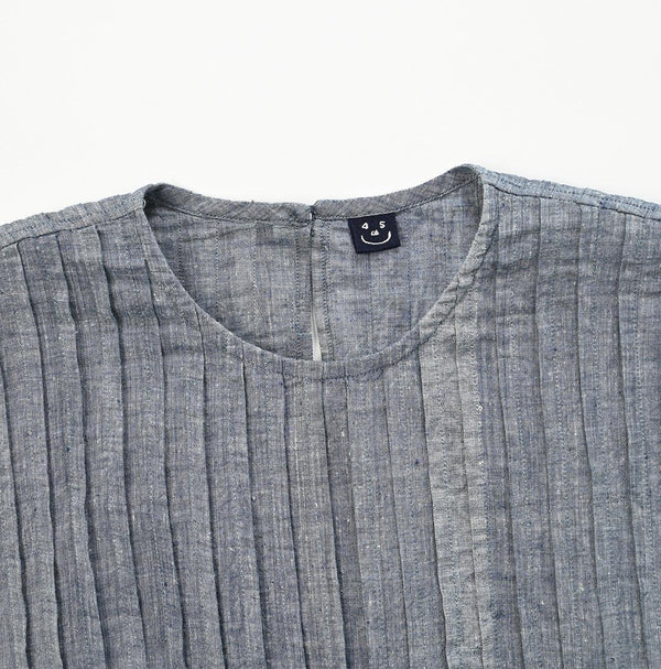 Ai Indigo Khadi Tuck M-shirt - 45R by 45rpm studio