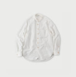 Khadi Oxford 908 Loafer Stand Collar Shirt - 45R by 45rpm studio