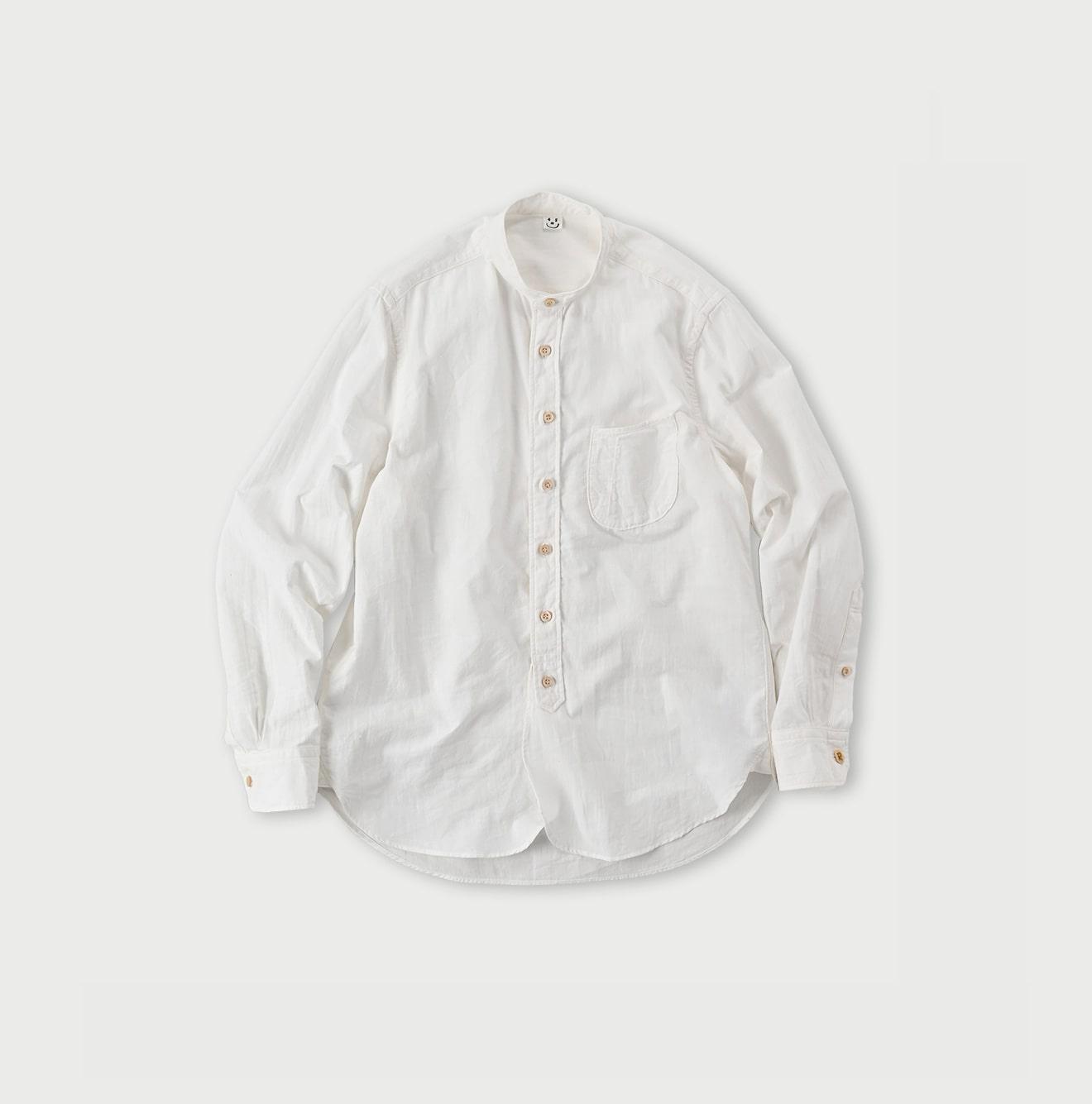 Khadi Oxford 908 Loafer Stand Collar Shirt - 45R by 45rpm studio - Image 1