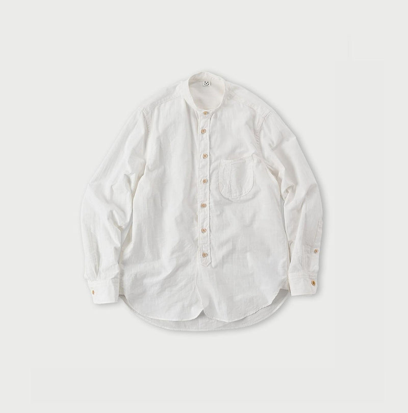 Khadi Oxford 908 Loafer Stand Collar Shirt - 45R by 45rpm studio - Image 1