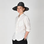 Khadi Oxford 908 Loafer Stand Collar Shirt - 45R by 45rpm studio