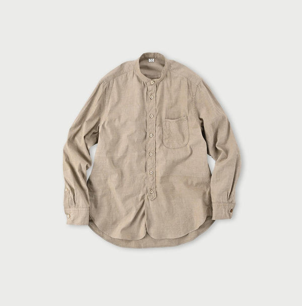 Khadi Oxford 908 Loafer Stand Collar Shirt (Size 3) - 45R by 45rpm studio