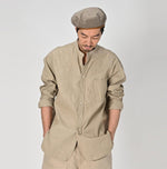 Khadi Oxford 908 Loafer Stand Collar Shirt (Size 3) - 45R by 45rpm studio