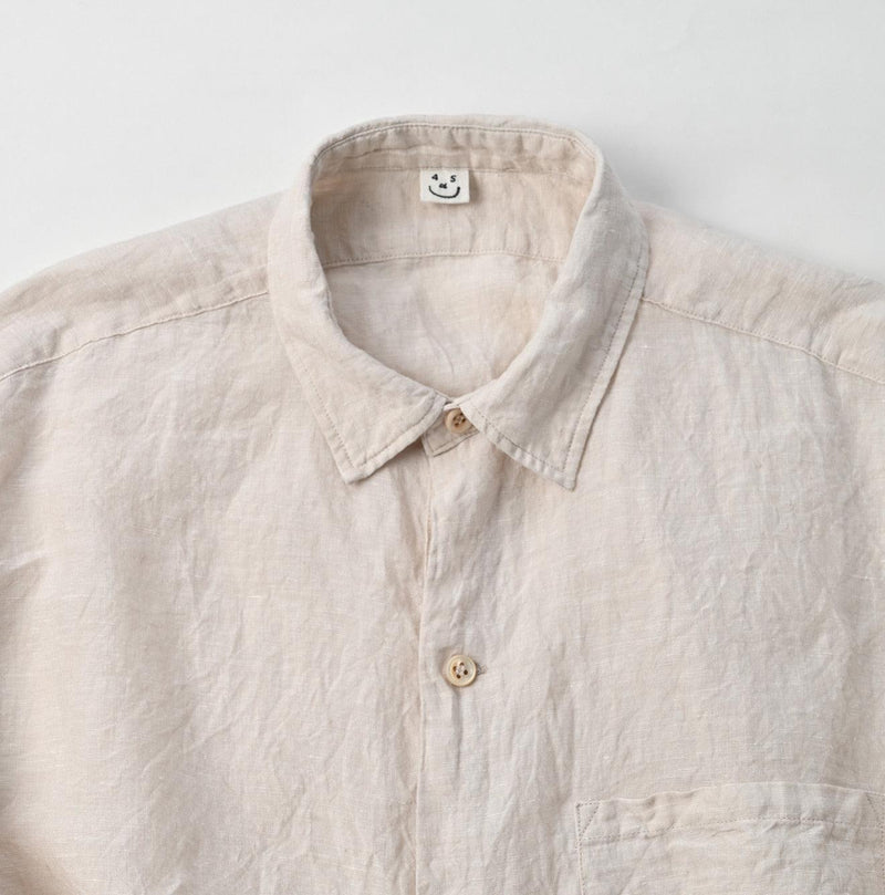 Linen Chambray 908 Grandpa Pullover Shirt - 45R by 45rpm studio - Image 12