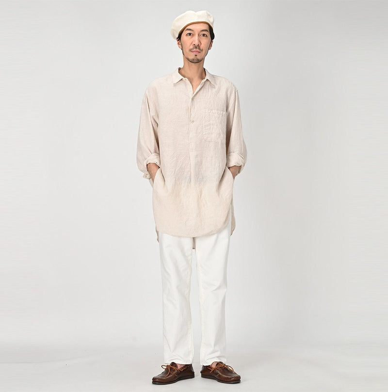 Linen Chambray 908 Grandpa Pullover Shirt - 45R by 45rpm studio - Image 23